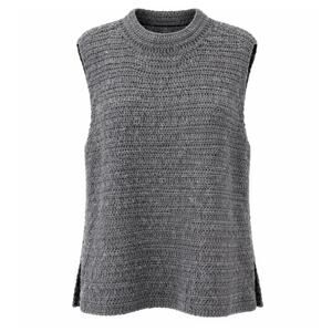 Eileen Fisher Peruvian Alpaca Crochet Mock Neck Sweater Hand Crochet Baby Alpaca